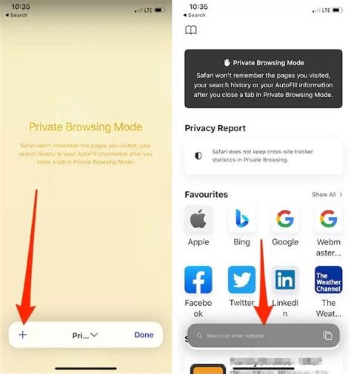 How to cancel private browsing mode