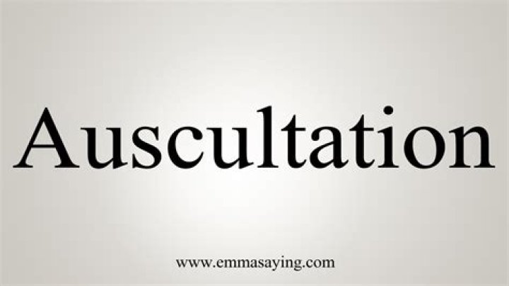 How to pronounce auscultation