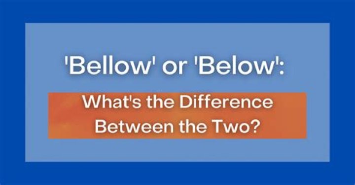 How to pronounce bellow
