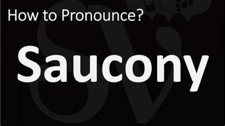How to pronounce saucony