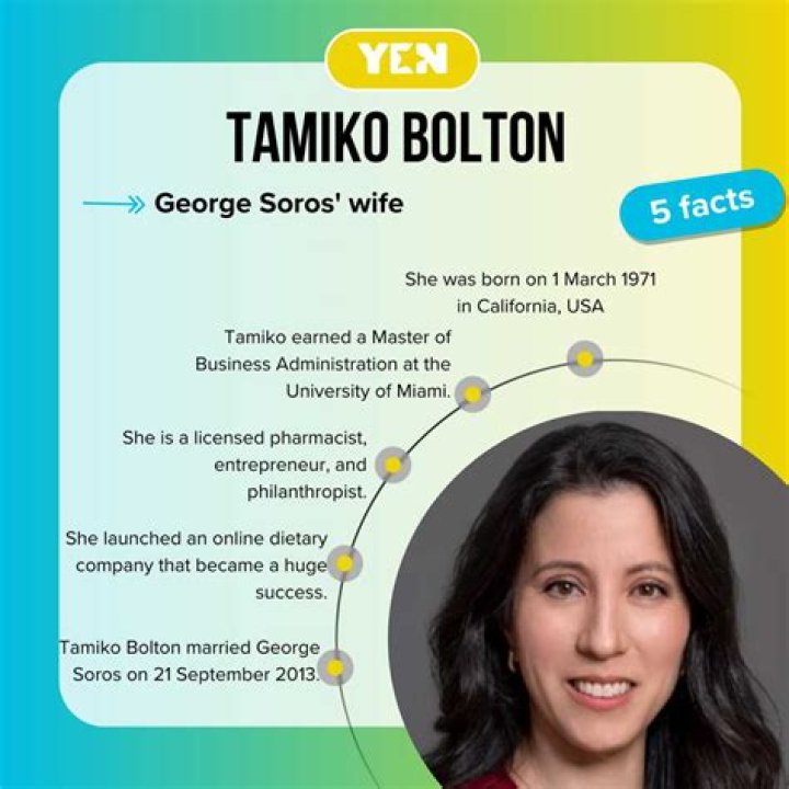 Tamiko Bolton’s Bio – Everything About George Soros Wife